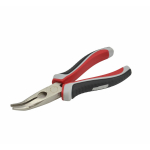BENT NOSE PLIERS 160mm, augstas kvalitātes oglekļa tērauds, ergonomiskas TPR rokturi, AW31064, AWTOOLS