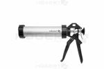 Caulk Gun 600 ml, HOGERT, HT4R410, 360&deg; rotācija, alumīnijs