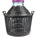 15 L laia kaelaga demijohn plastkorvis BROWIN 644115, 38x34.5x40 cm