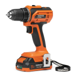 Aku puuremasin-skrutiv&otilde;ti DAEWOO DAA 2122Li SET, 21V, 2Ah, Li-Ion, 30Nm, 0-1550 p/min