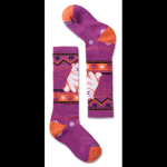 Sokid Wintersport Full Cushion Polar Bear Pattern OTC, SMARTWOOL, 0195441223559, 57% Merino Wool, MEADOW MAUVE HEATHER