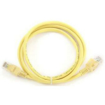 Gembird patch kaabel PP12-1M/Y, 1m, kollane, CAT 5e, U-UTP, 50u 8P8C pistikud