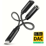 SOUND CARD ADAPTER USB-C/3.5MM/HI-RES DAC ADA-HCPD AXAGON