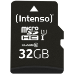 Intenso m&auml;lukaart micro SDHC 3423480 32 GB, lugemiskiirus 90 MB/s, UHS-I, klass 10, adapter kaasas, l&ouml;&ouml;gikindel