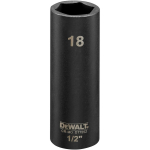 Dewalt s&uuml;gav triecienmuciņa DT7552-QZ 18mm 1/2 tolli l&ouml;&ouml;gikindel, 6 punkti, 300Nm+