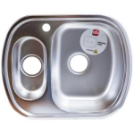 Ab Kraanika 9133835, 600mm, 490mm, 0.8mm, 1.5 kaussi, parem, satiin, sifoon