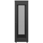 Lanberg Seisev kapp 19" FF01-6837-23BL, 600x800mm, 37U, 115kg, IP20, teras, 4 ventilaatorit, lukustus