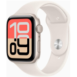 Apple Nutitelefon SE 3 GPS + Cellular MEPF4ET/A, 44mm, Starlight alumiiniumkorpus, Starlight spordirihm M/L, 64 GB, GPS, veekindel