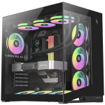 Gamemax Korpus NEX C56 BK, 7, ATX, 2xUSB 3.2 Gen 1, 1xUSB-C 3.2 Gen 2, 1x k&otilde;rvaklapid, 4 sisemist pesa
