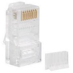 Lanberg V&otilde;rgutootete tarvik PLU-6000, 100 tk., RJ-45, l&auml;bipaistev v&auml;rv.