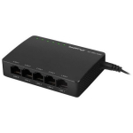 Lanberg lauakommutator DSP2-1005-12V, 5x10/100/1000 Mbps, 10 Gb/s, 2.64 W, halduseta