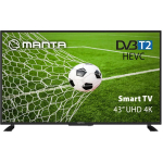 Manta teler 43LUA120D, 43 tolli, 3840x2160 pikslit, DVB-T2/HEVC H.265, 2x8W, WiFi, HDR, VESA 200x200