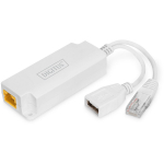 Digitus PoE jagaja DN-95208, DC 40-57 V, DC 5 V, 1 x RJ-45, 1 x USB Type A - 5 V 2.5 A