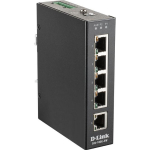 D-Link T&ouml;&ouml;stuslik kiire Ethernet l&uuml;liti DIS-100E-5W, 5x10/100 Mbps, DC 12-58 V, MDI/MDI-X, metallkorpus