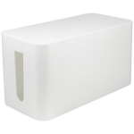 LogiLink KAB0061 kaablikarp, 235x115x120mm, valge, plastik, kaabliavad m&otilde;lemal k&uuml;ljel