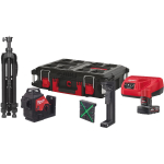 Milwaukee M12 3PLSKIT-401P 4933499379, 12V, 4.0Ah, 360&deg; 3 tasapinnaline lasernivelleerija, 38m, IP54, 0,3mm/m, PACKOUT kohver