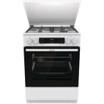 Gorenje GKS6C71WF vabaltseisev pliit ahjuga, 71L, 4 gaasip&otilde;letit, 1000/3000/1900/1900W, AquaClean, MultiAir, OptiBake, valge