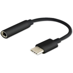 Savio AK-35/B USB-C&ndash;3,5 mm heliadapter, 12 m, must, USB 3.1, plug-and-play