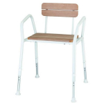 Sundo 10260 puidust du&scaron;itool seljatoega, 580mm, 680mm, 29cm, 47cm, 80-90cm, 136kg, reguleeritav k&otilde;rgus, eemaldatav seljatugi