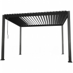 Varikatus MIRADOR, 3x3xH2,5m tekstiilist k&uuml;lgseintega, tumehall; K194601 HOME4YOU