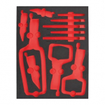 TUK&Scaron;I PUTU IELIKTŅI TĒRAUDA UZGLABĀ&Scaron;ANAI, EMPTY 11 PC GRIP PLIERS SET FOAM INSERT, 4932493680 MILWAUKEE