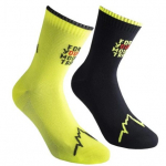 Zeķes FOR YOUR MOUNTAIN Socks, izmērs: S, Black/Neon, 8020647053926 LA SPORTIVA