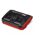 Lādētājs Power X-Twincharger 3A, EINHELL, 4512069, 2x 18V akumulatoru paralēlā uzlāde, ātra uzlāde, dro&scaron;a lieto&scaron;ana