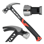 Kingsepa haamer ANTI-SHOCK MONOBLOCK 560g Tvardy T00402 14&rdquo; (~36 cm) must-punane