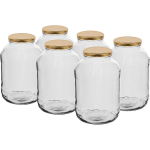 Klaaspurk 2L kuldse kaanega &Oslash;82/6, 6 tk. BROWIN 133202