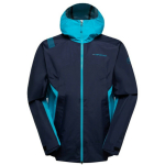 Jakk DISCOVER Shell JKT M, LA SPORTIVA, 8058428020447, 20 000 mm, RET 9, 345g, DEEP SEA TROPIC BLUE
