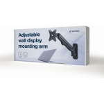 Gembird LCD monitori seinakinnitus MA-WA1-01, 1 monitor, 7 kg, 27'', VESA 100 x 100/75 x 75, must