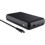 Trust Power Bank 25240 100 W, 5 A, 2 USB Type-C, 1 USB Type-A, Quick Charge 3.0, must