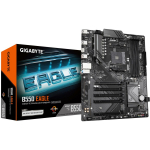Gigabyte Emaplaat B550 EAGLE 1.0, AMD Socket AM4, 10+3+1 faasi VRM, kuni 3200MHz DDR4, 2*M.2, 1GbE LAN, HDMI, USB 3.2 Gen 2