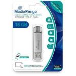 Mediarange USB m&auml;lupulk MR935, 16 GB, USB Type-A / USB Type-C, 3.2 Gen 1, lugemiskiirus 70 MB/s, kirjutamiskiirus 30 MB/s