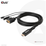 Club3D Video kaabel HDMI-st VGA-ks CAC-1712 2m 28AWG, VGA (D-Sub) + 3.5mm, HDMI + Micro-USB, 1920 x 1080