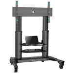 Onkron telerii statiiv TS2771-B, 40-80 tolli, maksimaalne kandev&otilde;ime 65.5 kg, VESA 200x200-700x400 mm, 2 riiulit, must