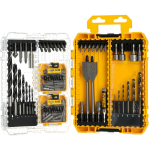 Dewalt Puure ja kruvikeeraja otsikute komplekt DT70785-QZ, 100 tk, TOUGHCASE+ kott, HSS puurid 2-8mm, kruvikeeraja otsikud 25mm
