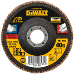 Dewalt Flap Disc DT30602-QZ 125 mm, 40, 1 tk, 3x kiirem materjali eemaldamine, T27, vastupidav