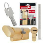 Tvardy Luku silindri nupp T01348, 30/40G mm, 3 v&otilde;tit, alumiinium, messing, 50,000 ts&uuml;klit, kinnituss&uuml;steem kaasas