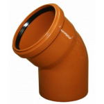 Instalplast V&auml;line Kanalisatsiooni P&ouml;&ouml;rang 8021089, 110mm, 45&deg;, SN8, oranž, PVC
