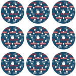 Bosch H&otilde;&otilde;rdumisplaat O780 2608902407, 125mm, 9 tk, 80, 120, 180, muu materjal