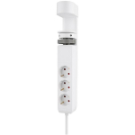 Neomounts Pikendusjuhe DS22-840WH6, 1.4m, 3680W, 3x toite Type F 230V 16A, 4-pin USB Type A 5V 3A, 24-pin USB-C PD 5V 3A 20W