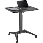 Maclean MC-453B, mobiilne s&uuml;learvuti laud, 80x52cm, 8kg, k&otilde;rguse reguleeritav, must, teras, 1 jalg