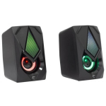 White Shark K&otilde;larid BEAT GSP-619 2.0, 6W, 2x2 tolli, 160-20000 Hz, 3,5 mm, USB 5 V, RGB LED valgustus