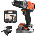 Black Decker BCD383D1XK-QW Juhtmeta l&ouml;&ouml;kpuur, 18V, 2Ah, 45Nm, 2 kiirust, harjata, LED, 13mm