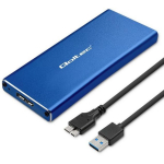 Qoltec 51832 SSD korpus, M.2, SATA, USB 3.0, 5Gb/s, 2TB, sinine