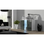 Cama Meble SOHO S7 SOHOKOM BI/SZ, 1200mm, 410mm, 800mm, 3 ust, 4 riiulit, l&auml;ikiv, matt, valge, hall