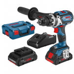 Akutrell GSR 18V-110 C, 2x4Ah GAL 18V-40 06019G010A BOSCH