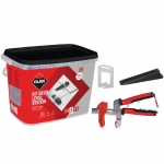 Plaatide paigalduss&uuml;steem KIT DELTA LEVEL SYSTEM CLIP 1,5mm, V4; 3957 RUBI