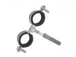 Geko metalltoru klamber kummiga, G17282, 3/4", 26-30mm, kahekordne klamber, reguleeritav kinnitamine